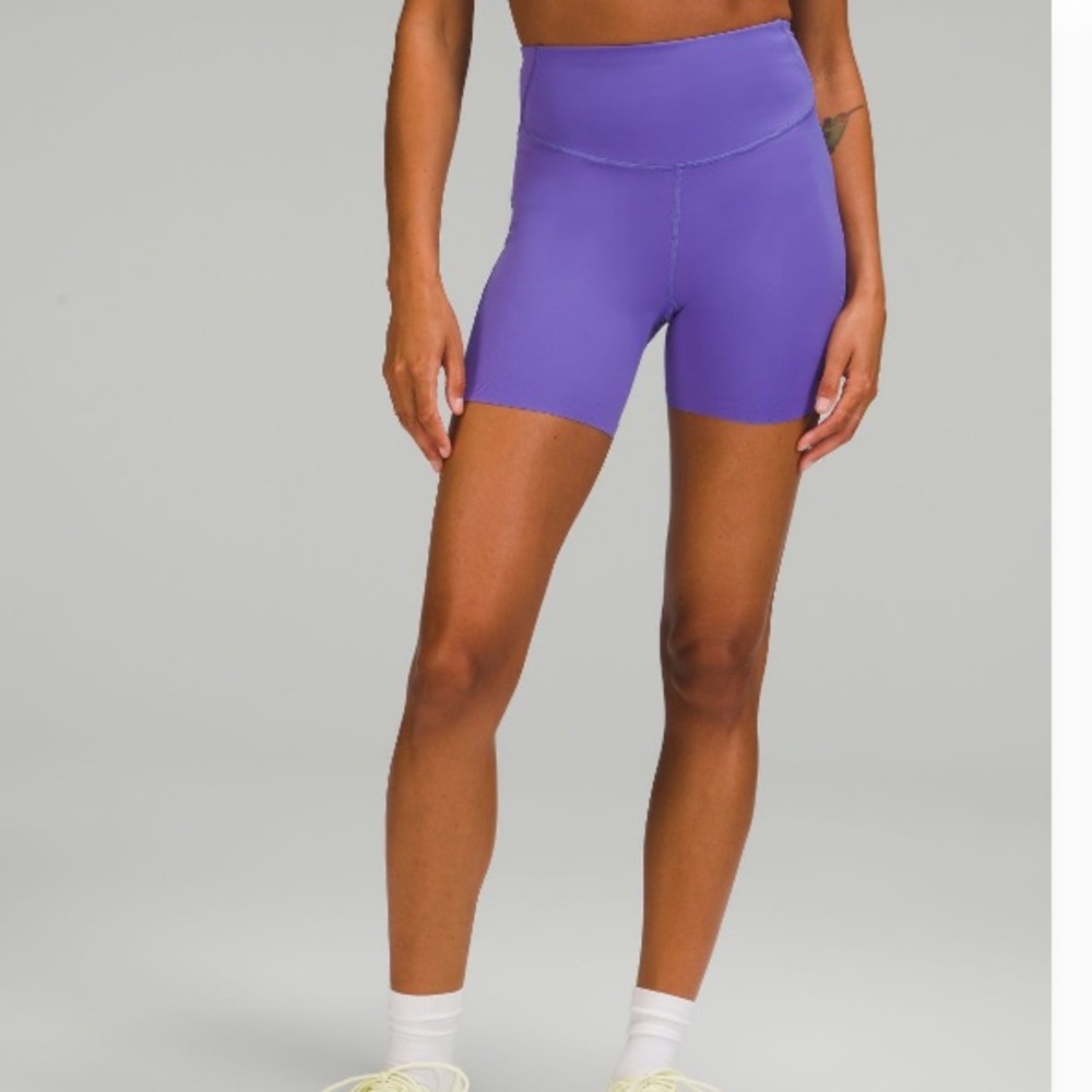 Lululemon Athletica Base Pace High Rise Shorts 6” Charged Indigo